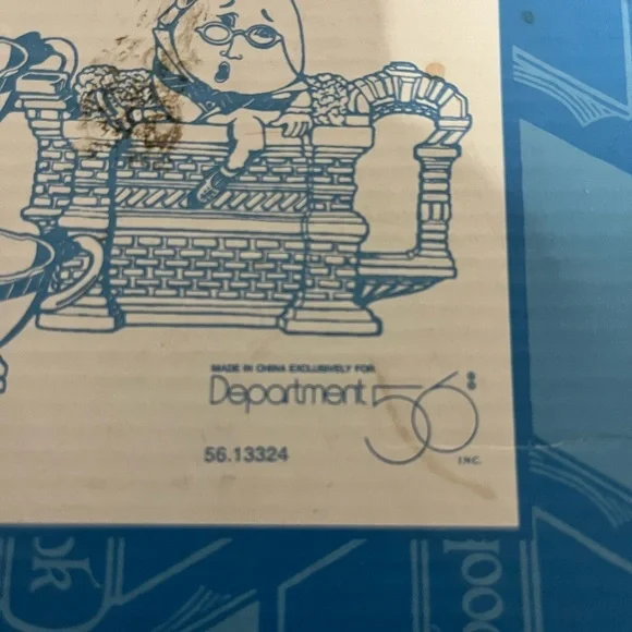 Vintage Dept 56 Storybook Collection Humpty Dumpty Nursery Rhyme Tea Set New - Picture 10 of 10